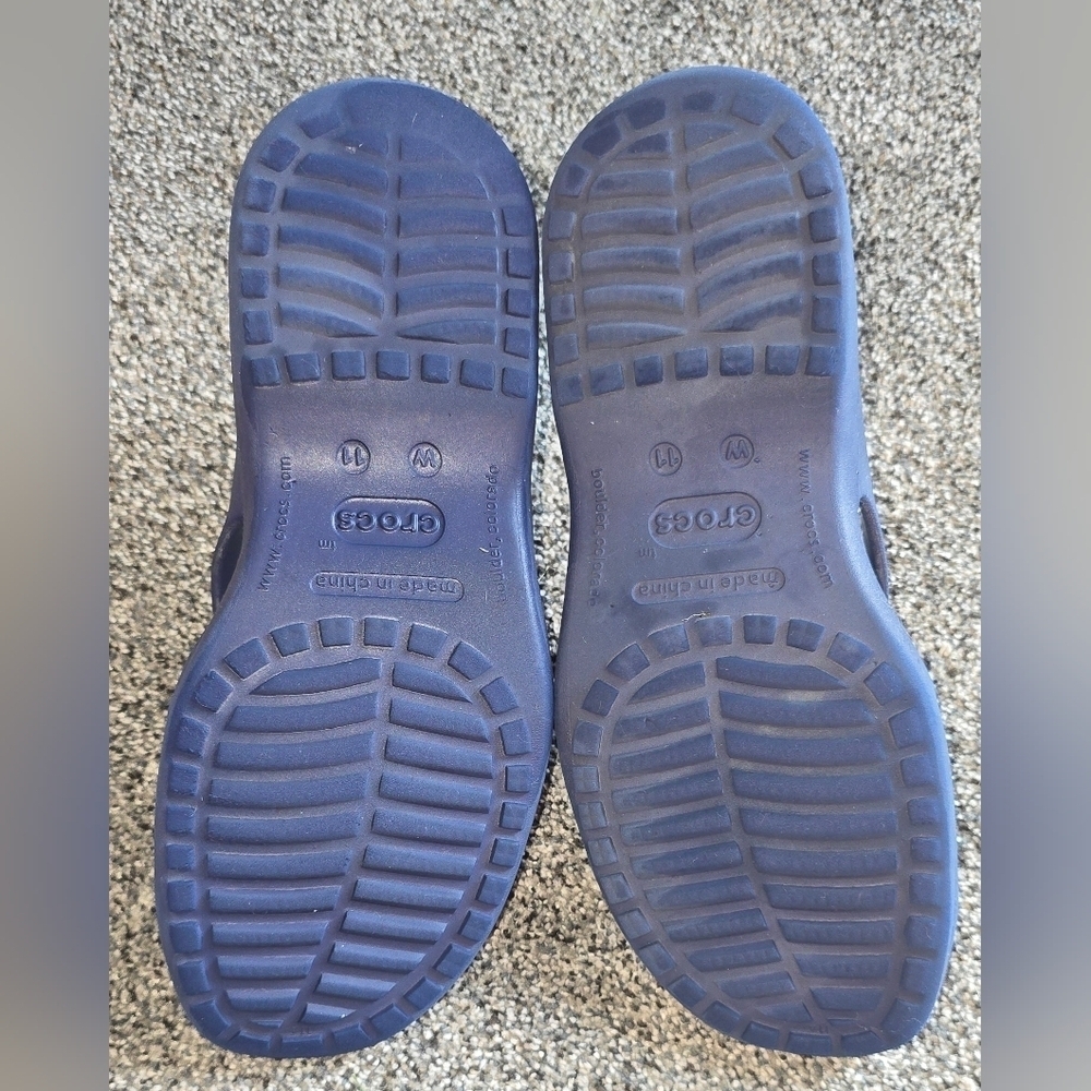 Crocs Women's Monterey Blue Rubber Comfort Sandal Size 11 - Picture 7 of 8